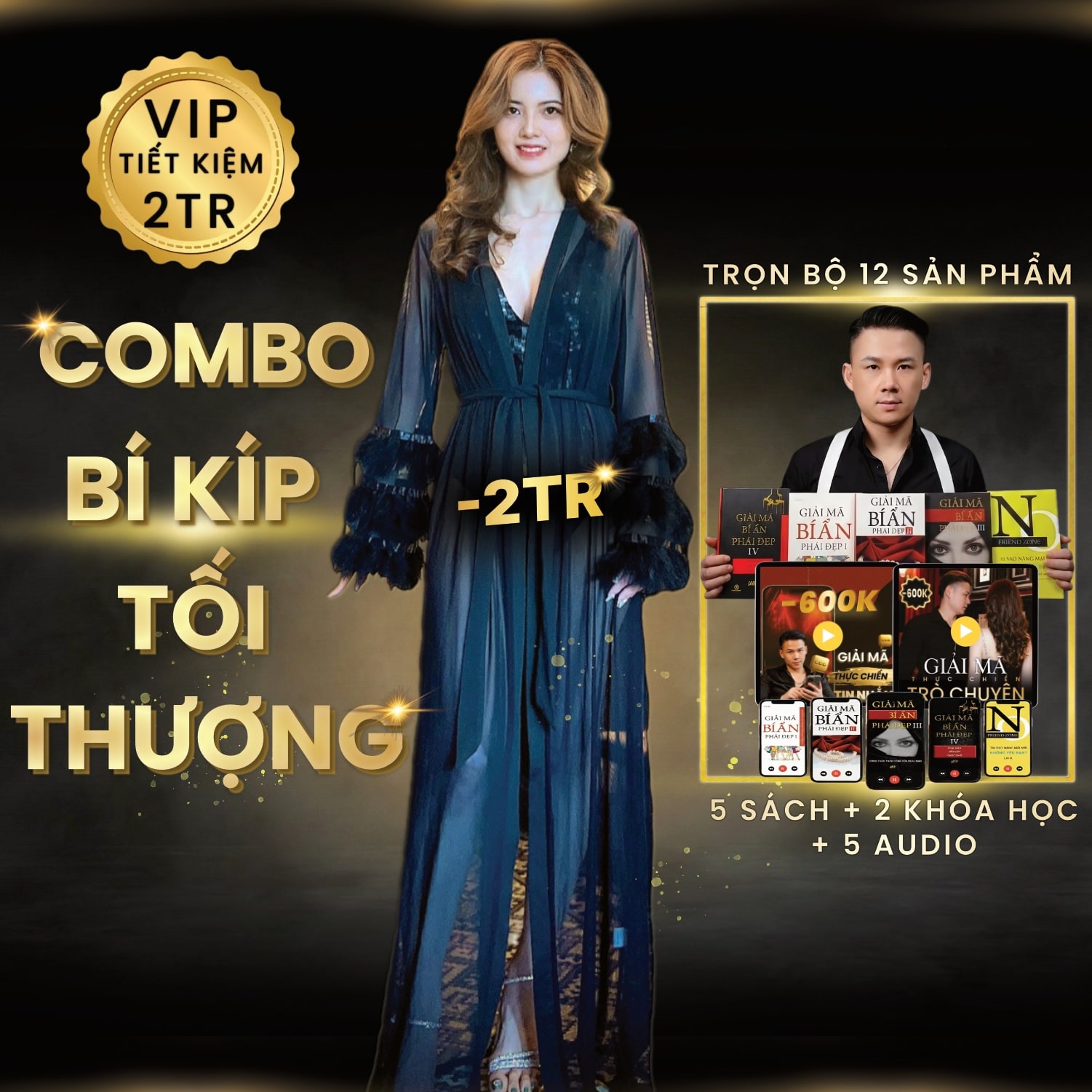 Combo Tối Thượng (5 Sách + 2 Khóa Học + Full Audio)